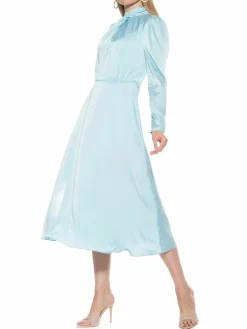 Women Alexia Admor Gillian Satin Fit & Flare Dress