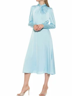 Women Alexia Admor Gillian Satin Fit & Flare Dress
