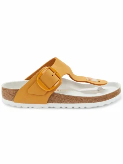 Birkenstock Gizeh Wide Fit T Strap Leather Sandals