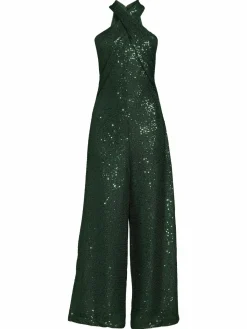 Women RACHEL Rachel Roy Goddess Sequin Halterneck Jumpsuit