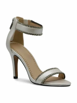 Adrienne Vittadini Gracy Rhinestone Heel Sandals
