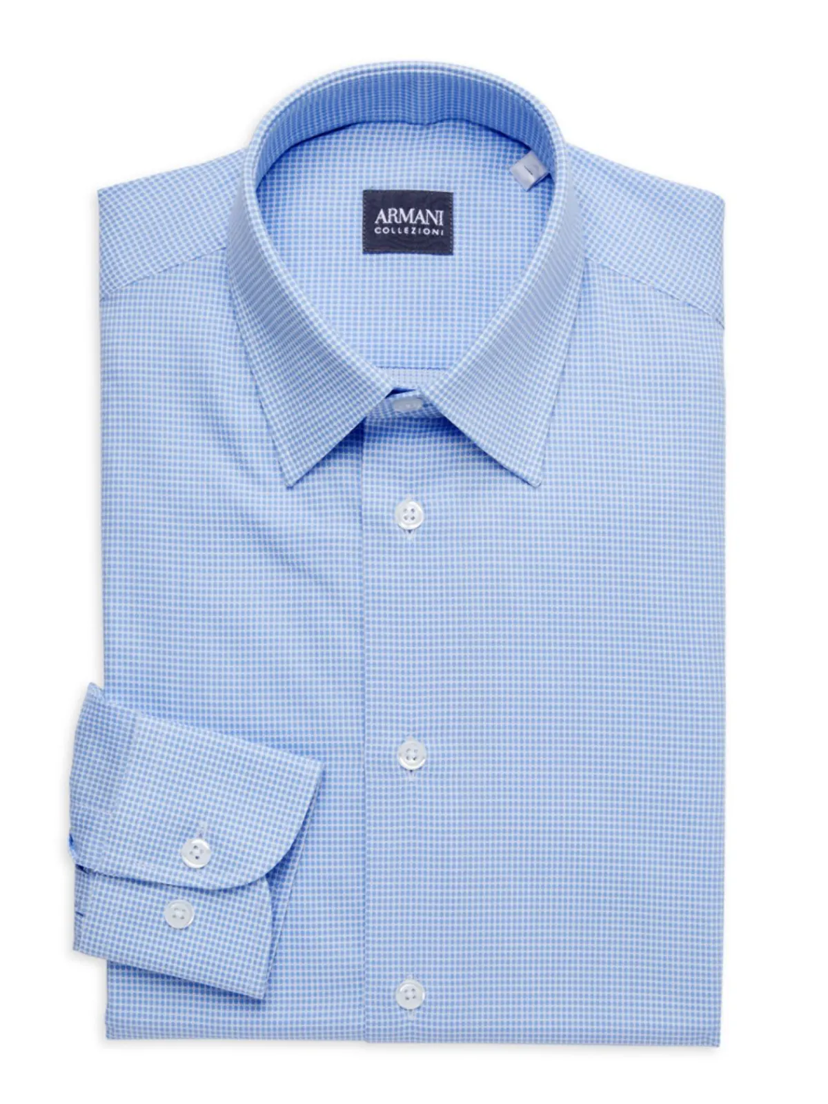 Armani Collezioni Dress Shirts|Graph Dot Dress Shirt Blue