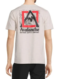 Avalanche Activewear|Graphic Tee Oatmeal Heather