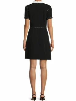 Women Karl Lagerfeld Paris Grommet Shirt Dress