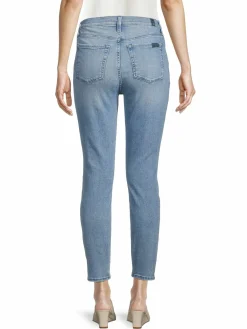 Women 7 For All Mankind Gwenevere High-Rise Ankle Skinny Jeans