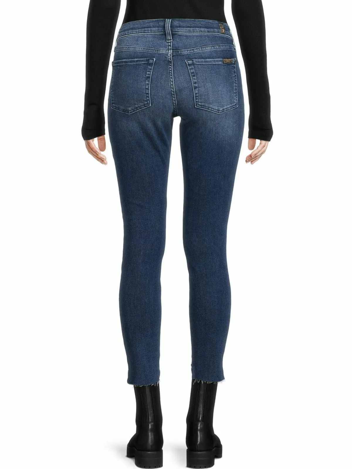 Women 7 For All Mankind Gwenevere Mid Rise Skinny Ankle Jeans