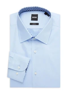 BOSS Dress Shirts|H Hank Kent Slim Fit Dress Shirt Blue