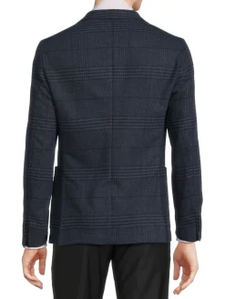 BOSS Blazers & Sportcoats|Hanry Plaid Sportcoat Navy