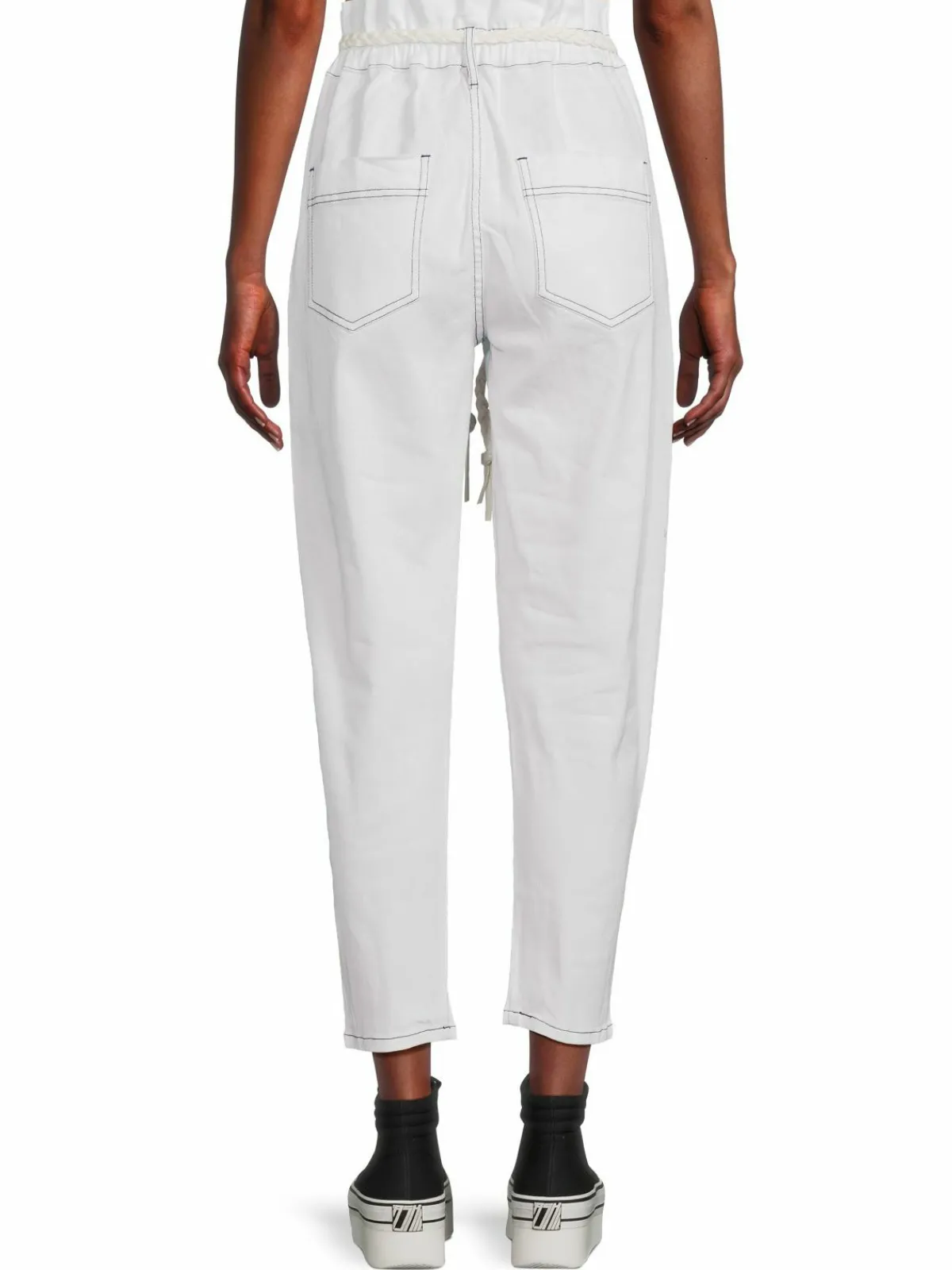 Women Something Navy Harlow Paperbag Utility Pants