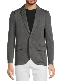 Kenneth Cole Blazers & Sportcoats|Heathered Single Breasted Blazer Black