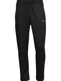BOSS Pants|Hicon Slim Fit Logo Drawstring Pants Black