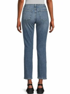 Women Joe's Jeans High Rise Distressed Straight Ankle Jeans