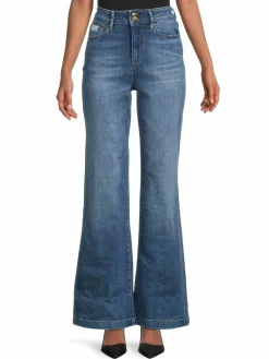 Women Karl Lagerfeld Paris High Rise Wide Leg Jeans