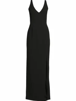 Women Calvin Klein High Slit Column Gown