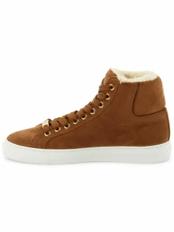 Cavalli Class by Roberto Cavalli High Top Faux Fur & Suede Sneakers