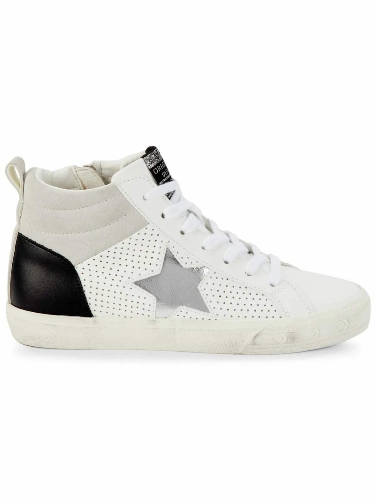 Vintage Havana High Top Glitter Leather Sneakers