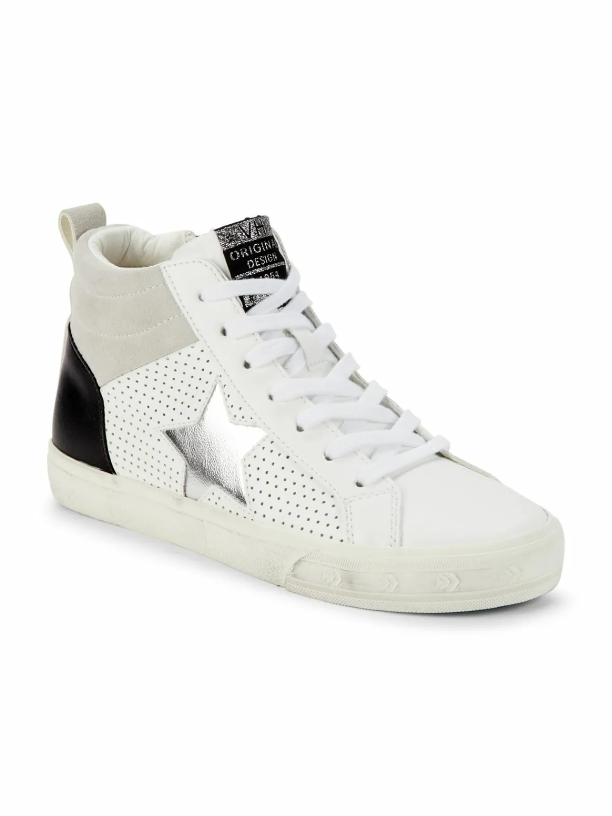 Vintage Havana High Top Glitter Leather Sneakers