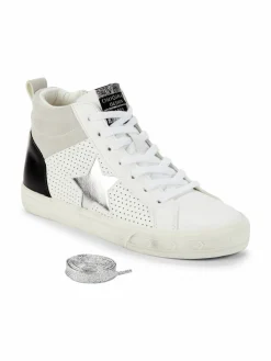 Vintage Havana High Top Glitter Leather Sneakers