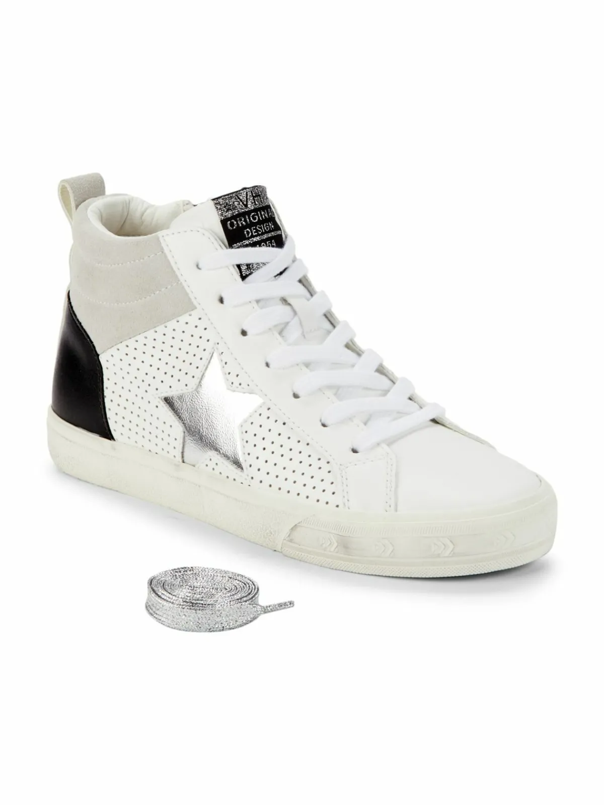 Vintage Havana High Top Glitter Leather Sneakers