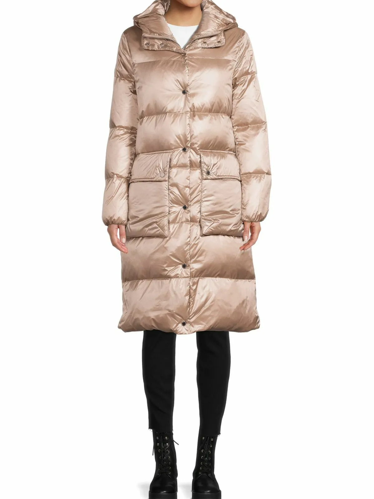 Women Karl Lagerfeld Paris Highneck Puffer Coat