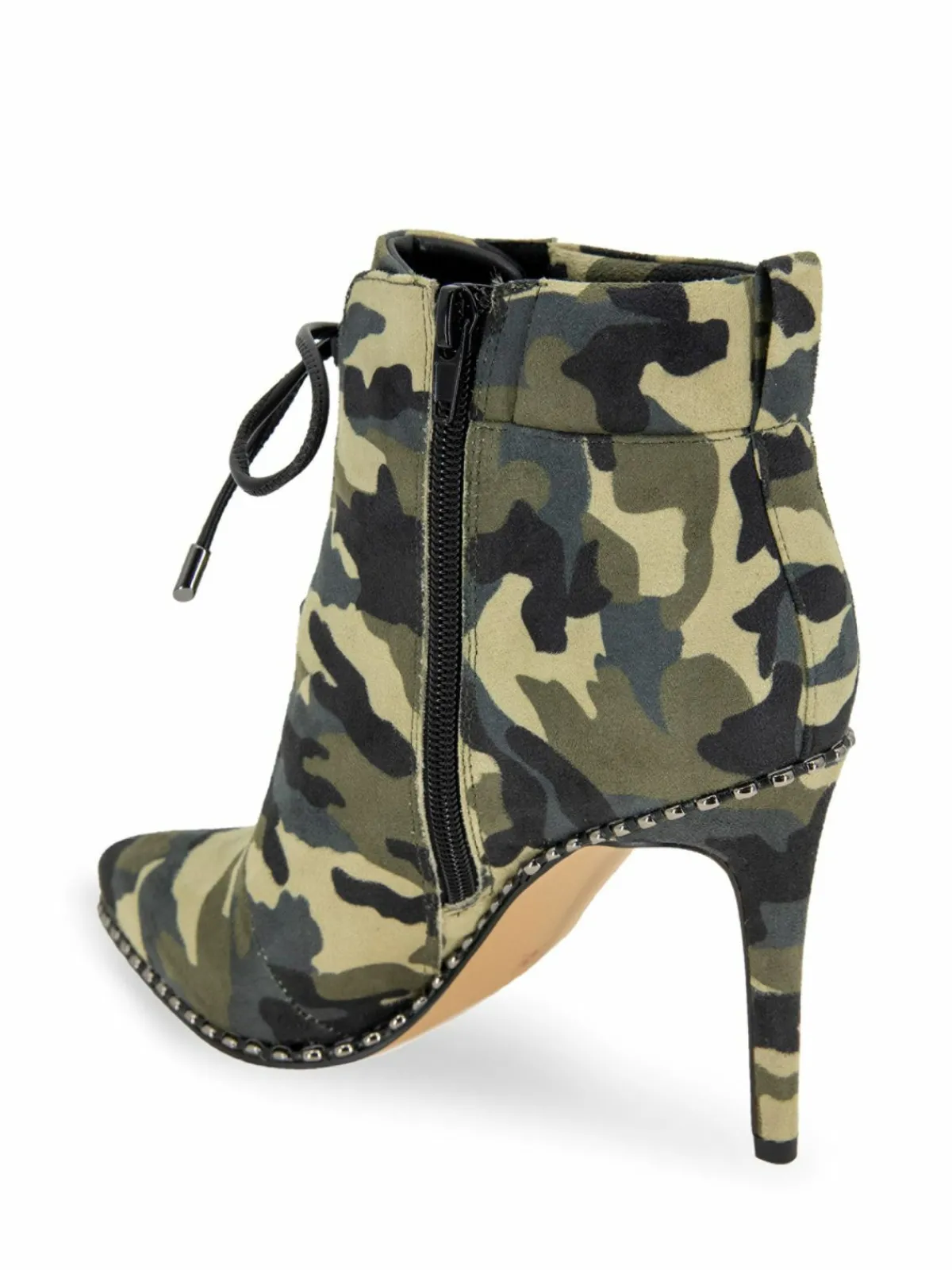 BCBGeneration Hinna Camouflage Stiletto Booties