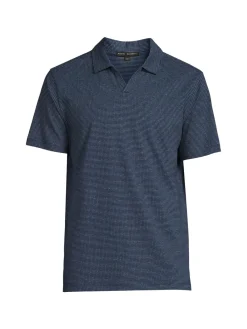 Robert Barakett Polos|Holder Mini Check Polo Navy