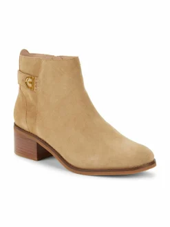 Cole Haan Holis Suede Block Heel Booties