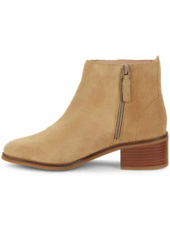 Cole Haan Holis Suede Block Heel Booties