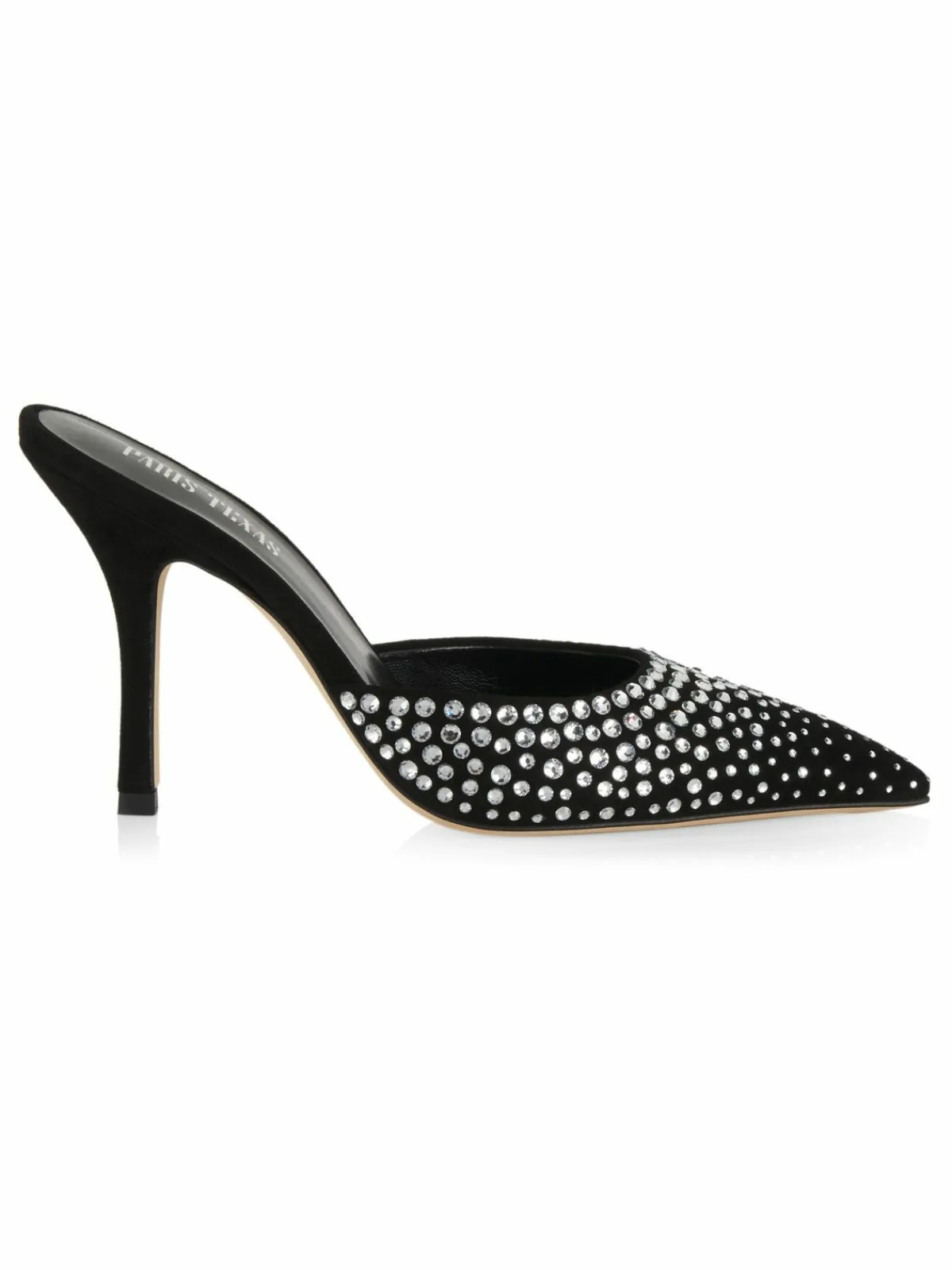 Paris Texas Holly Huda Suede Embellished Mules