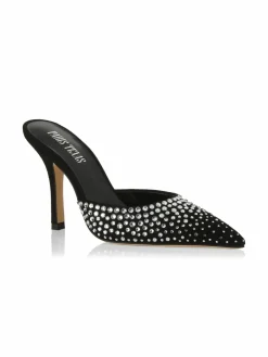 Paris Texas Holly Huda Suede Embellished Mules
