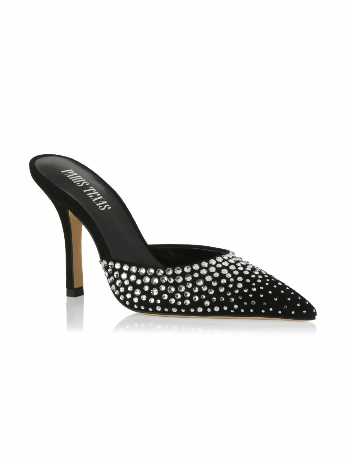 Paris Texas Holly Huda Suede Embellished Mules