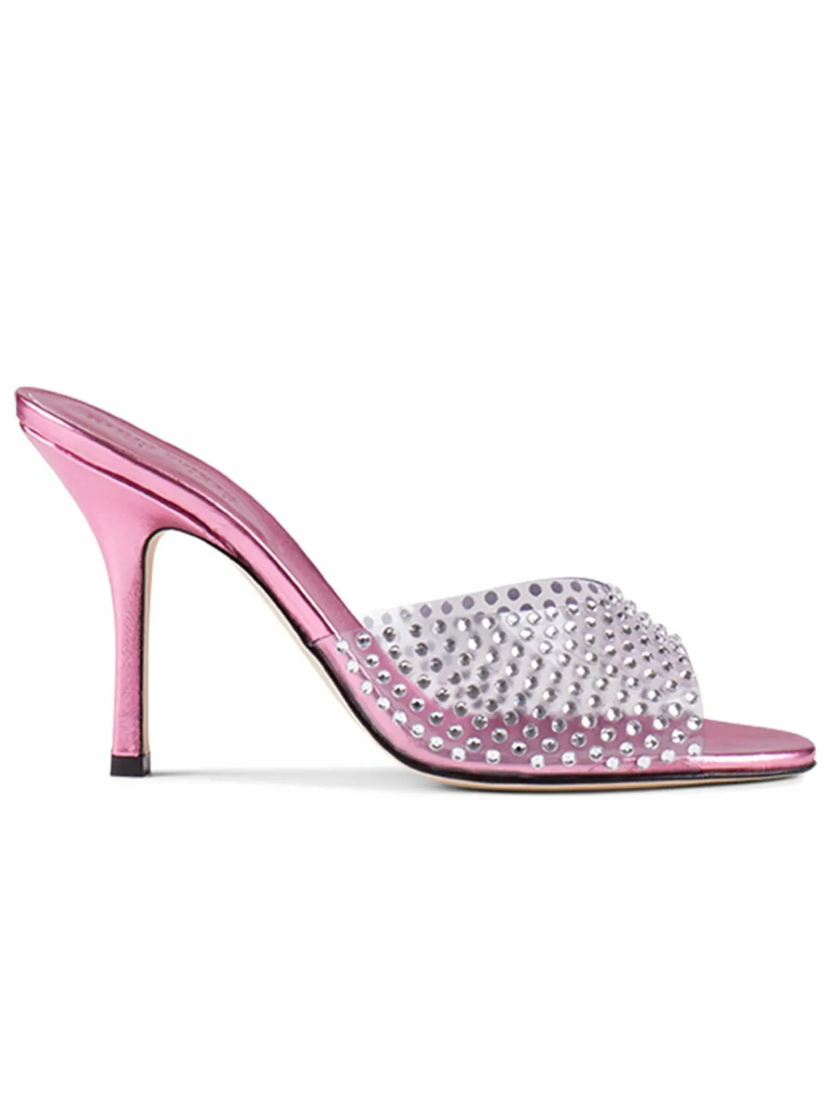 Paris Texas Holly Penelope Metallic Leather Embellished Mules