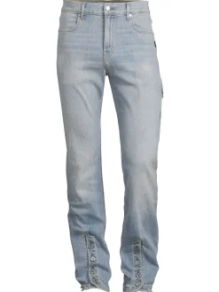 MIDNIGHT STUDIOS Jeans|Hollywood High Rise Button Hem Jeans Sky Blue