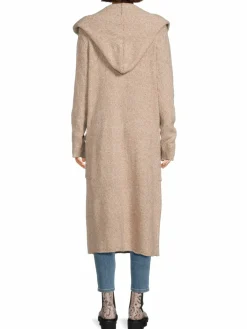 Women Renee C. Hooded Long Wool Blend Cardigan