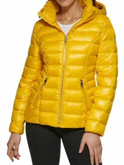 Women Guess Hooded Puffer Jacket