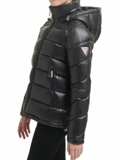 Women Guess Hooded Puffer Jacket