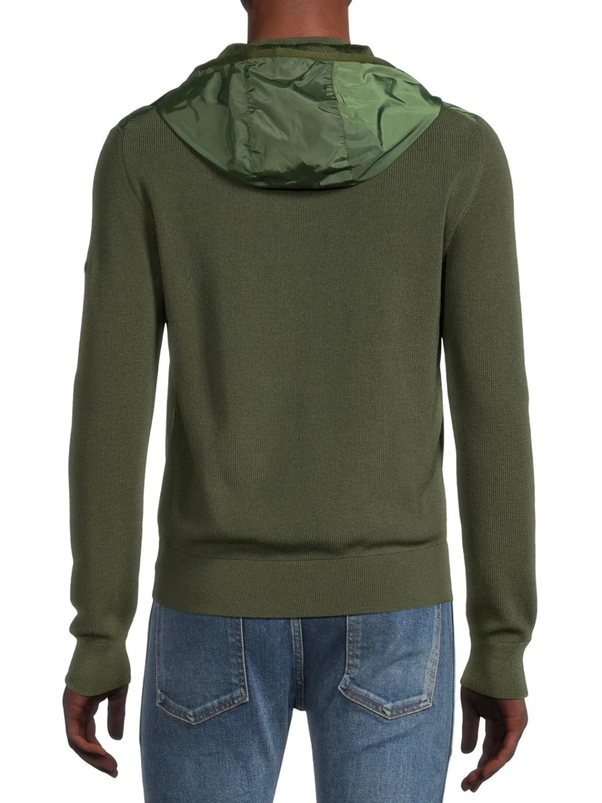 ZEGNA Coats & Jackets|Hooded Twofer Jacket Olive