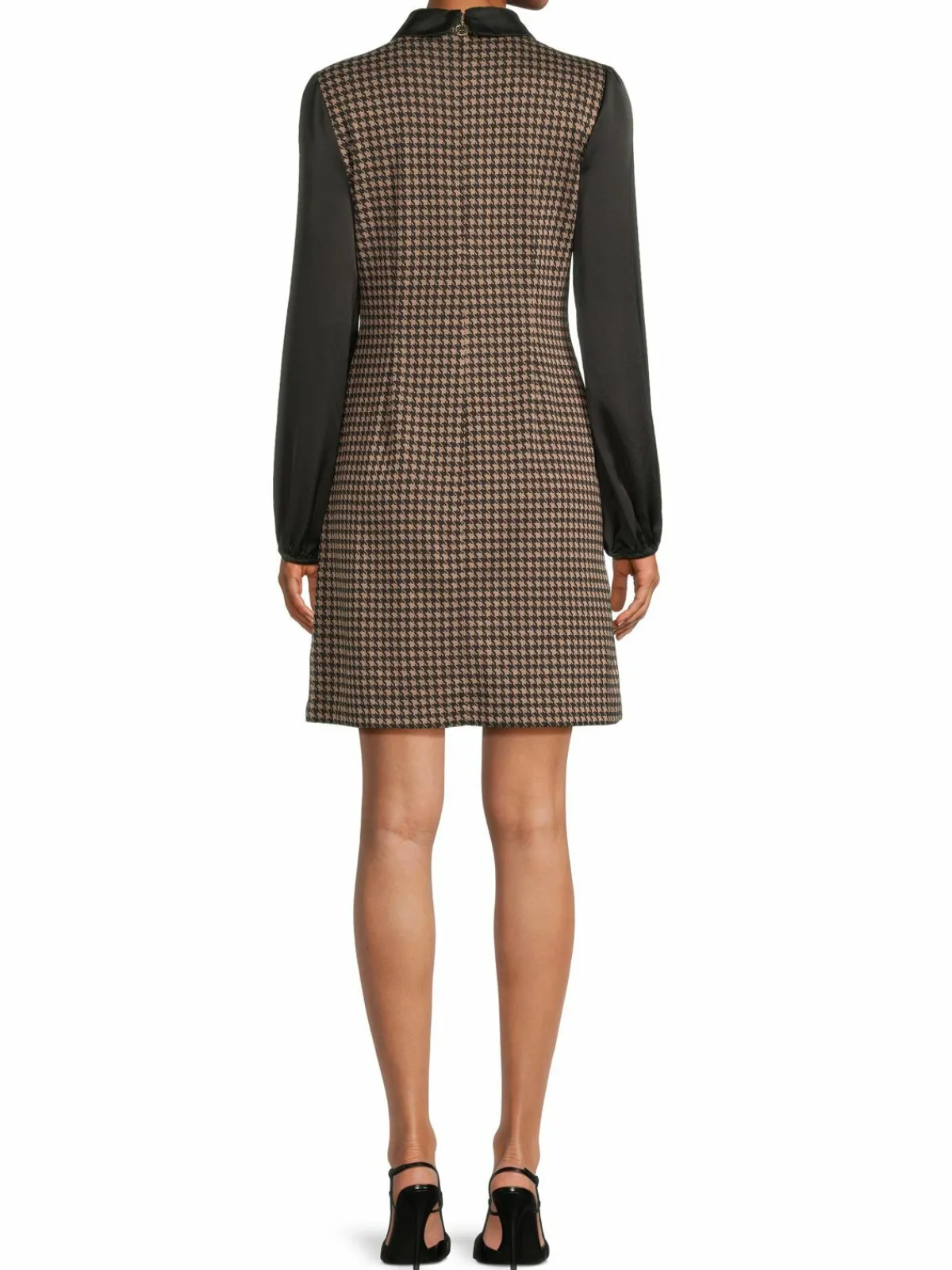 Women Tommy Hilfiger Houndstooth Twofer Knit Mini Dress