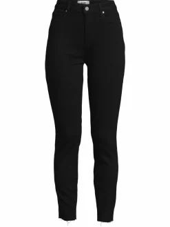 Women Paige Hoxton Raw Hem Ankle Jeans