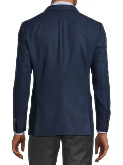 BOSS Blazers & Sportcoats|Hutson Slim Fit Virgin Wool Blzaer Blue