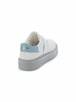 Valentino by Mario Valentino Incas Logo Leather Platform Slip On Sneakers