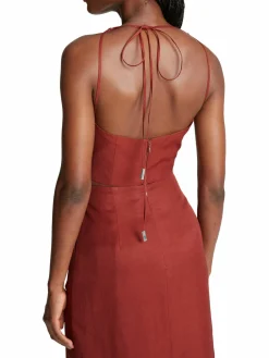 Women Halston Ito Halter Crop Top