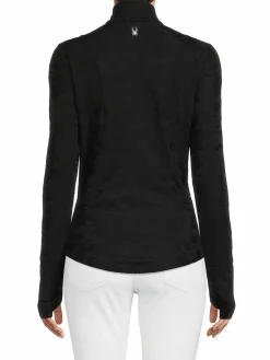 Women Spyder Jacquared Half Zip Pullover