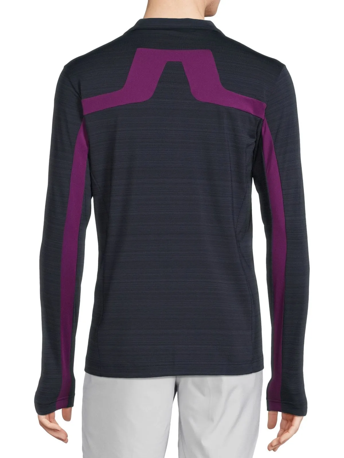 J.Lindeberg Activewear|Jarvis Striped Track Jacket Navy