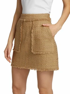 Women Cinq à Sept Jaycie Boucle Knit Miniskirt