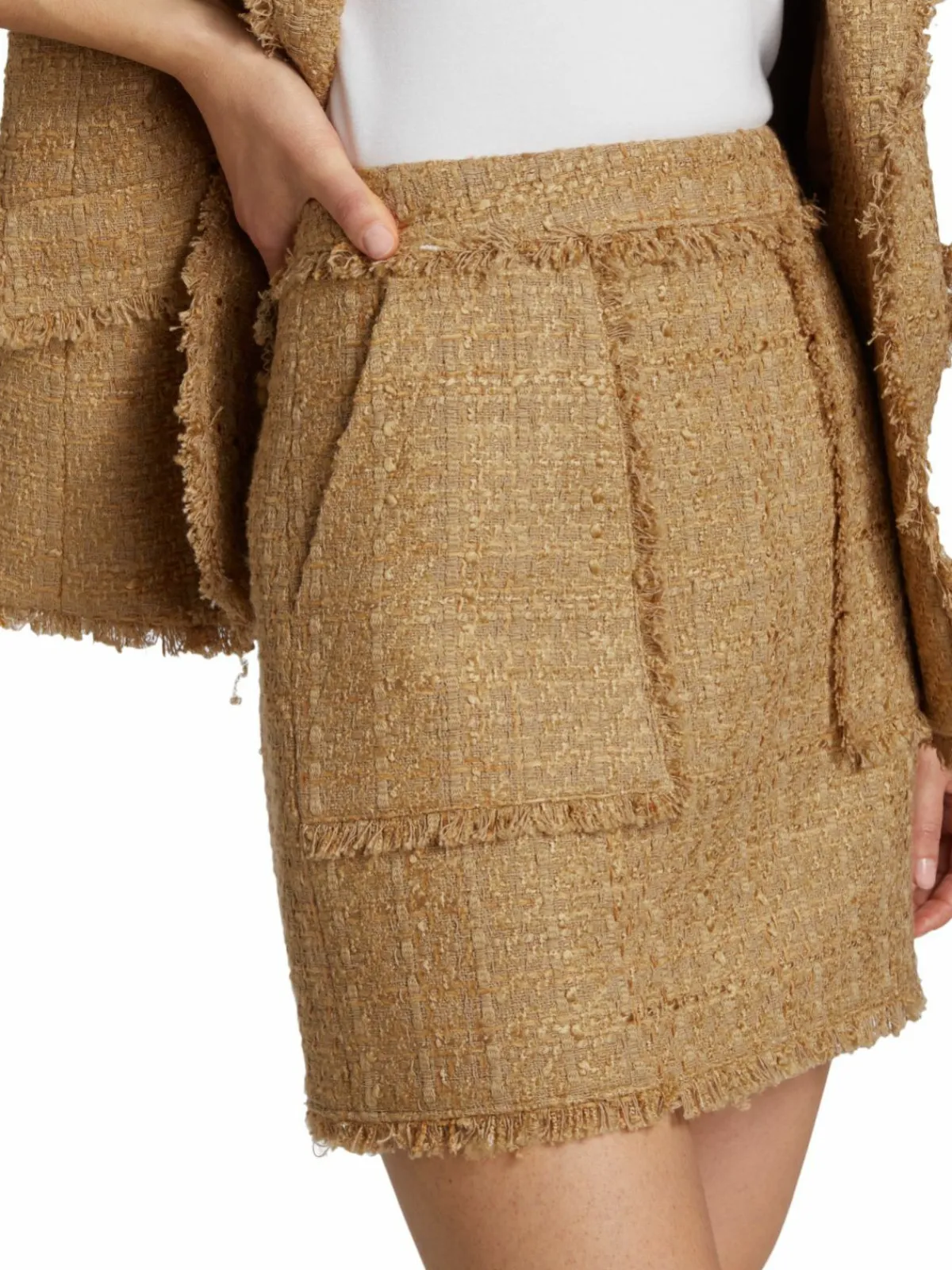 Women Cinq à Sept Jaycie Boucle Knit Miniskirt
