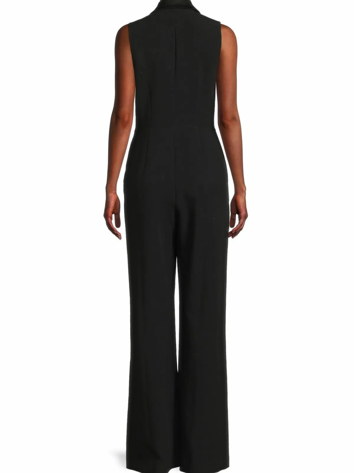 Women L'AGENCE Jemma Peak Lapel Pleated Jumpsuit