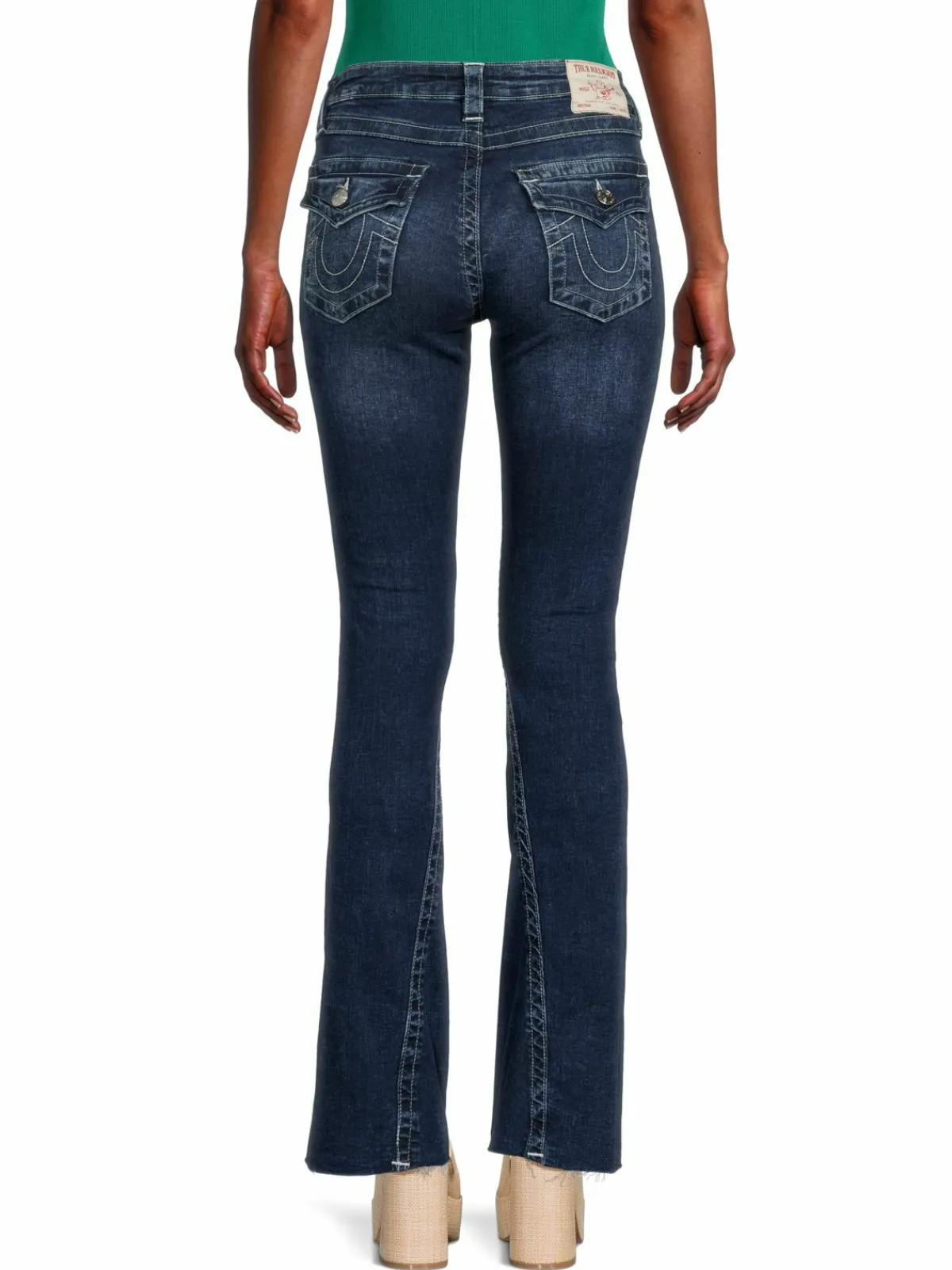 Women True Religion Joey Whiskered Flare Jeans