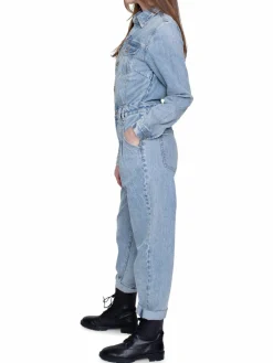 Women Blue Revival Jolie Denim Utility Jumpsuit