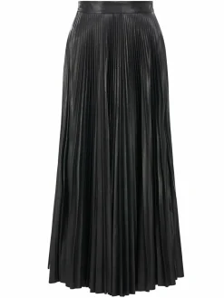 Women Halston Joss Vegan Leather Midi-Skirt